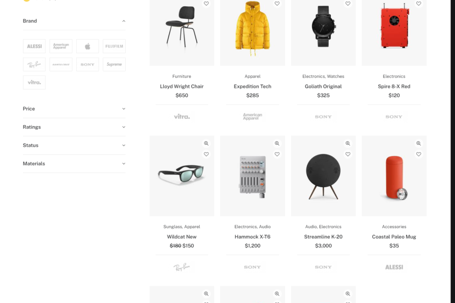 Shop Ajax